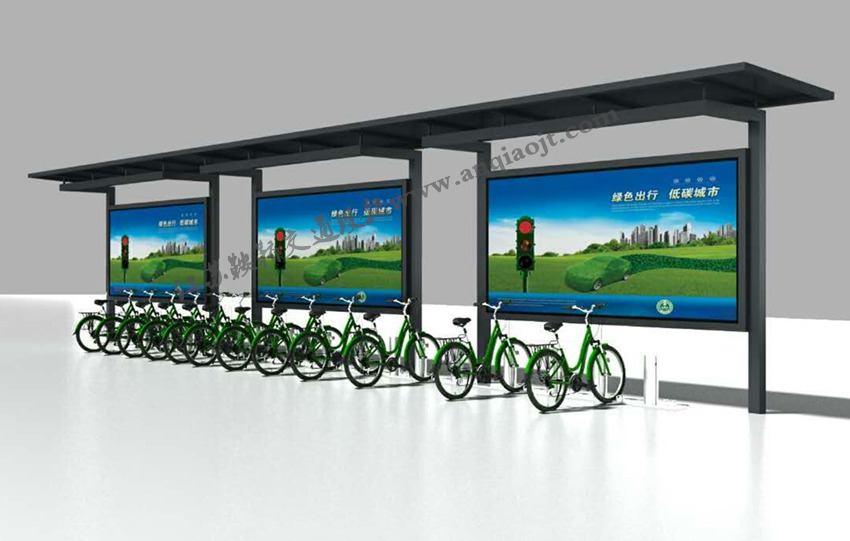 公共自行車棚AN2021-公共自行車雨棚設(shè)計(jì)圖片