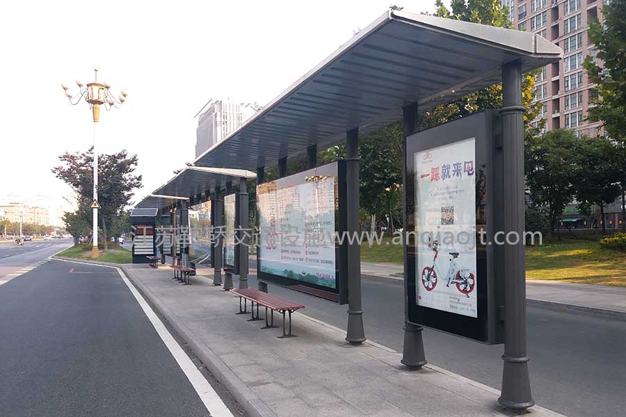 湖南長沙羅馬柱仿古候車亭案例