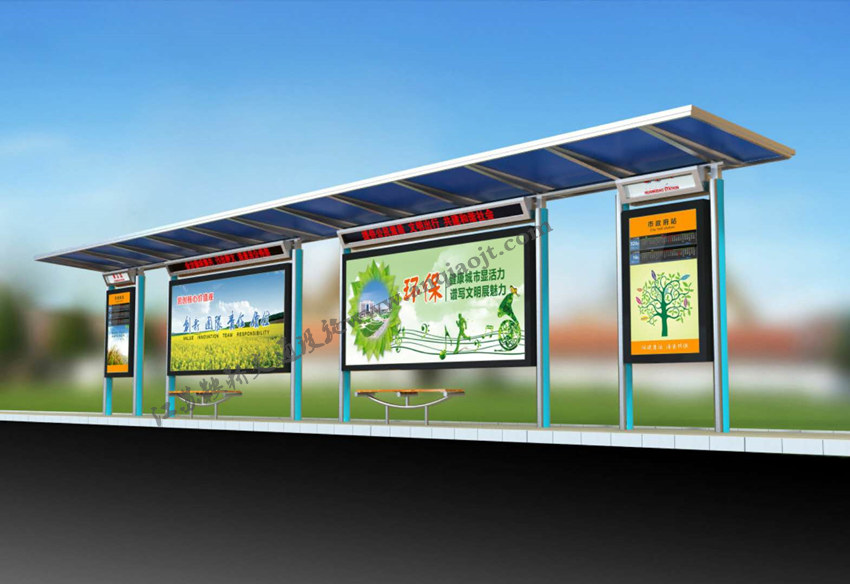 不銹鋼候車(chē)亭AN1111-不銹鋼公交候車(chē)亭站臺(tái)