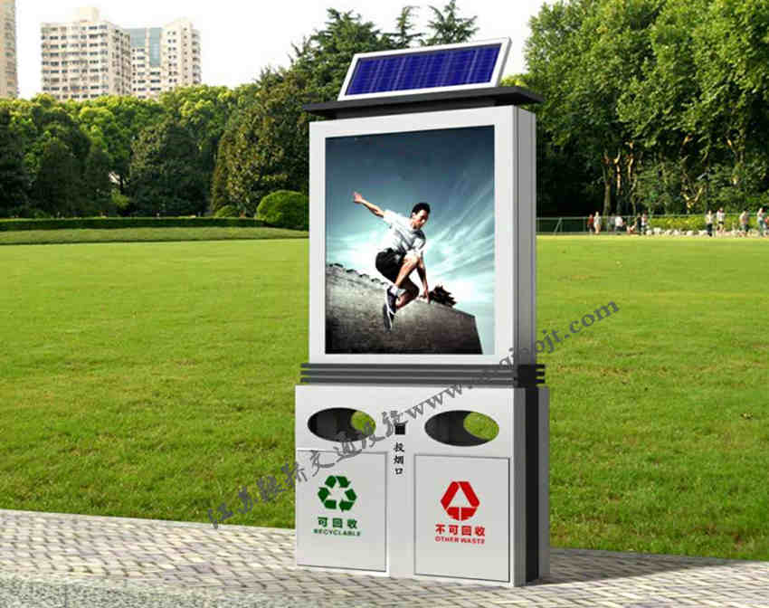 現(xiàn)代垃圾箱AN3027-垃圾箱廣告燈箱圖片